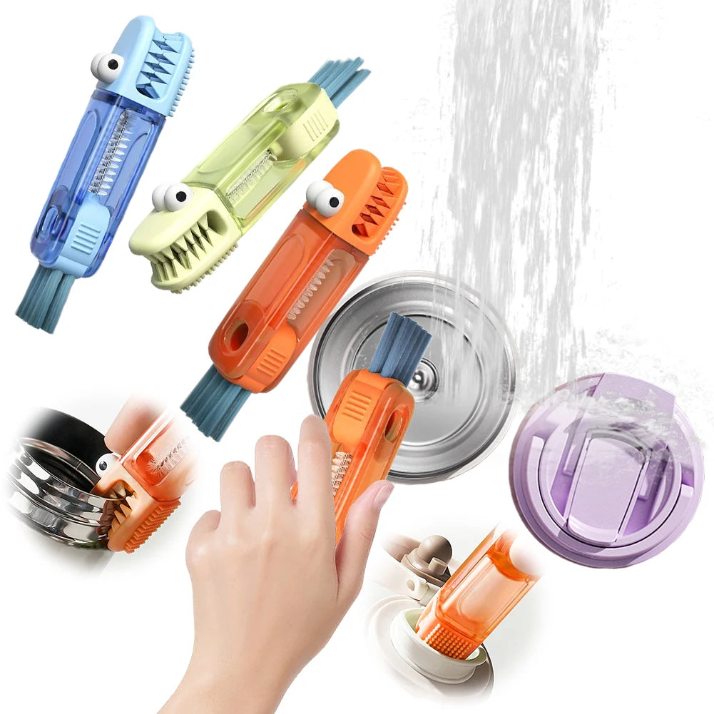 3 in 1 Cup Lid Gap Cleaning Brush
